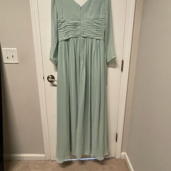 AW Kalei Bridesmaid Prom Formal Special Occasion Wedding Guest Dress, 12, Green - Picture 6 of 7